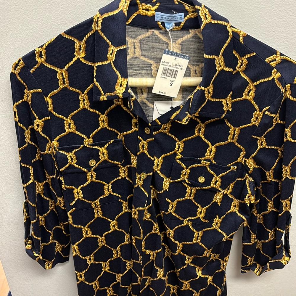 New with tags nautical blouse size S